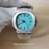 3K Factory Super Wersja Zegarki 40.5mm Nautilus 5711 / 1A-018 Sky Blue Dial 904 Stal Cal.324SC Ruch Mechaniczny Automatyczny Mens Oglądaj męskie zegarki