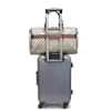 Zaprojektuj podróżną torbę podróżną Plaid Leather Wodoodporna duża pojemność Fitness Siłownia Torby na pokład Męskie luksusowe torebki bagażowe