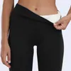 Femmes Pantalon Chaud Hiver Épais Velours Legging Taille Haute Noir Leggings Compression Épais Laine D'agneau Pantalon Résistant Au Froid Pantalon 220309