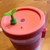 12oz 16oz Creative Foam Tea Cup, Portable Plastic Cup, Reusable Plastic Cup with Straw, for Bubble Tea Boba Tea Cup 210804
