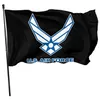 USAF Air Force Logo Bandera Color vivo UV Resistente a la decoloración Doble costura Decoración Banner 90x150cm Impresión digital al por mayor