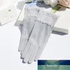 Nouvelle mode été femmes gants glace soie dentelle anti-dérapant écran tactile court mince gants extérieur Protection solaire conduite gants