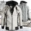 2021 지퍼 남자 자켓 가을 겨울 캐주얼 양털 코트 폭격기 스카프 칼라 패션 후드 남성 outwear 슬림 피트 hoody