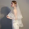 Bridal Veils Lace Edge Cathedral Wedding Veil With Comb White Ivory Long 2023 Accessories Voile Mariage