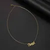 Ожерелья из нержавеющей стали Старый Английский "Ангел" Корейский модный кулон цепь Choker Ожерелье для женщин Ювелирные изделия Друзья Подарки 2021 G1206