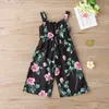 Salopette d'été enfant vêtements fille vêtements fleur imprimé jarretelle combinaison pour enfants filles 210528