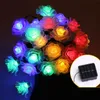 100Leds Solar Power String Lights Outdoor Waterproof Christmas Fairy Light 2 Modes Rose Lamp For Holiday Party Garden LED Strings