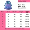 Vikita Girl Princess Dress Automn Wedding Birthday Party Tutu Vestidos Kids Robes pour les enfants Costumes de Noël Costumes de Noël 211231