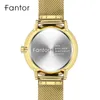 Wristwatches Fantor Brand Classic Luxury Gold Mężczyźni Biznes Wodoodporny Kwarcowy Chronograf Zegarek