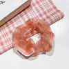 Scrunchies de Organza para mujer, lazos para el cabello a la moda, diadema elástica, accesorios para el cabello para mujer, adornos para la cabeza, banda de goma