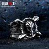 Cluster Rings Steel Soldier Style Stainless Skull Dragon Claw Cool Men Ring Fashion Punk Biker Jewelry228i