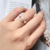 14K GOLD RINGS NATURLIG PEARL Smycken Handgjorda Knuckle Mujer Boho Bague Femme Minimalism Boho Blomma