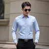 White Shirts for Men Long Sleeve Casual Slim Mens Shirt Spring Autumn Business Work Chemise Homme Wedding Solid Dress Camisas 210524