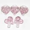 Thick heart shape Glass Bowl Herb Dry Oil Burner Hookahs 14mm 18mm male For Smoking Tools Accessories water Bong