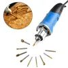 Velocidade variável Dremel 480W mini broca elétrica gravação máquina de polimento rotativo ferramenta rotativa cinzelando fresamento fresalhão raspa arquivo etc 210719