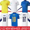 21 22 Thai Soccer Jerseys Barella Sensi insigne 2021 2022 Gul målvakt Chiellini Bernardeschi Fotbollskjortor Män + Kids Kit Uniforms Home Away Custom Made