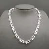 925 Sterling Silver Necklace for Women Hardwear Series Chain Link Necklace Charm Small U Type Halsband Lyxvarumärke smycken Q0603267C