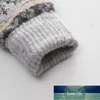 女性の手袋冬編み暖かい手袋繊細なパターン風に耐える手袋ミトンはクリスマス工場価格のために加熱されたミトン