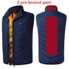 Outdoor T-Shirts 9 Gebieden Verwarmd Vest Mannen Elektrisch USB Vest Vrouw Jas Veer Thermische Jas Verwarming Gilet