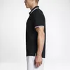 Homen S Roupa Polos Fitness T-shirt Estiramento Respirável Slim Running Casual Moda Business Manga Curta Polo Camisa