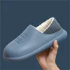 Uit het dragen van comfortabele vrouw slippers antislip herfst winter slippers solide oranje roze geel blauw schattig bontschoenen Q0508