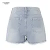 Zomer mode vintage denim dames shorts -vriendjes slanke vrouwelijke high taille 210702