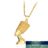 Ancient Egyptian Queen Nefertiti Pharaoh Pendant Necklace Gold Color for Women Men Jewelry Gold Silver Color Hip Hop Jewellery Factory price expert design Quality