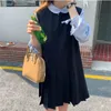 2Colors Summer Dress Ladies Preppy style Women Tank Vestidos Sleeveless Robe A Line Mini Clothes(X1895 210508