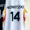 Nikivip Custom Dirk Nowitzki #14 Basketball Jersey BundesRepublik Deutschland Team Tyskland Black White Size S-4XL Alla namn och nummer toppkvalitet