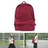 Backpack Women Men Student Zipper Solid Casual Rucksack Laptop Large Capacity Gift School Bag Canvas Anti-theft Adjustable Strap