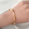 Bracelet doré bracelets cristal bracelets pour femmes bohémiennes acier inoxydable mode bijoux amour valentines jour cadeau mariage