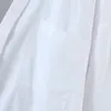 Primavera Donna Camicia oversize bianca Colletto per la sera Grembiule Camicia a maniche lunghe femminile Camicetta casual da donna Top allentati Blusas S8652 210430