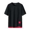 Fashion Hip Hop Men T-shirts Sommar Casual Solid Street Clothing Tee Shirts Toppar