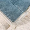 Blankets Bonenjoy Plush Thick Blanket On The Bed Blue Cover For Winter Warm Colchas Para Cama Plain Dyed Single King Size Manta