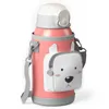 Smart Unicorn Thermos Tasses avec tasse de café de voyage de paille en acier inoxydable enfants bouteille d'eau bureau à domicile cadeau d'affaires tasse de lait 210913