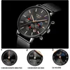 LIGE Fashion Mens Watches Top Brand Luxury Quartz Watch Men Casual Mesh Steel Waterproof Sport Watch Male Relogio Masculino+Box 210527