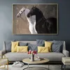Cavalos árabes Pôsteres Pintura de lona Animal imprime fotos de arte de parede vintage para sala de estar decoração de casa decoração interior