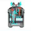 Externer Wasserfilter-Fischtank-Booster-Kanister-Schwamm Aquarium Teichfiltrationssystem Filterfass