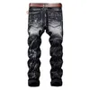 Denim Designer Hole Vintage Jeans Haute Qualité Déchiré pour Hommes Taille 28-38 40 Automne Hiver HIP HOP Punk Streetwear 210622