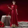 PROMの高級ブティック機会のドレストーストの花嫁チャイナム2021秋の赤の大きなコーラスの性能