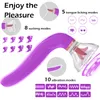 Kut Zuigen Dildo Vibrator Speeltjes voor Vrouw Tong Likken Clitoris Stimulator Tepel Zuigen Vibrator Masturbator Massager Q07246008