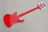 Red body 4 Strings Electric Bass guitar with Rosewood Fretboard,Chrome hardware,Provide customized services