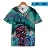 Jerseys de beisebol 3D camiseta homens engraçado impressão masculino t - shirts Casual fitness Tee-Shirt Homme Hip Hop Tops Tee 075