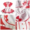 Maid Costume Japanese Anime Cosplay Sweet Classic Lolita Fancy Förkläde Klänning med strumpor Handskar Set Y0913