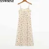 Prune Dress ruffle edged sweetheart neckline midi length dress front slit slim fitting skirt adjusted Straps 210520