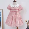 Été Enfants Fille À Manches Courtes Impression Robe Mignon Infantile Bébé Né Doux Vêtements 210521