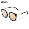 2021 Solglasögon Körspeglar Vintage Women Reflective Flat Lens Sun Glasses UV400