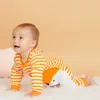 Varış Yaz ve Sonbahar Bebek Baskı Çizgili Romper Toddler Kız S Tulum Giysileri 210528