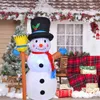 Pupazzo di neve gonfiabile Modello di schiaccianoci di Babbo Natale con bambole di Natale gonfiabili a luce LED per decorazioni natalizie all'aperto 2022 211104