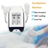 المحمولة cryolipolysis آلة 360 مزدوجة الذقن الدهون تجميد cryo التخسيس معدات التجميل فراغ adipose الحد من العلاج بالتبريد